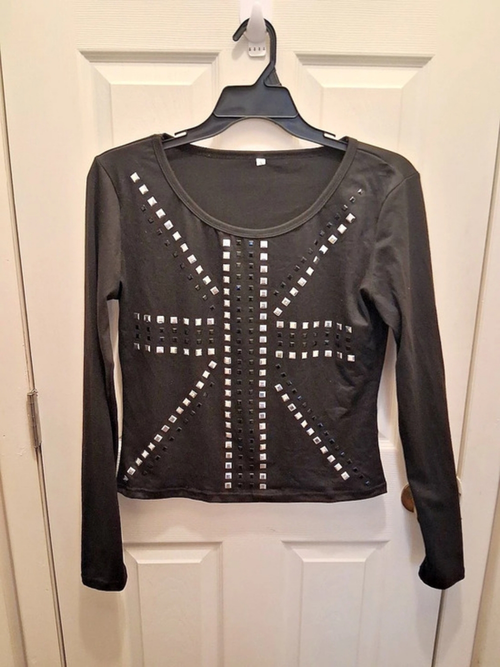 Studded Long Sleeve Top Size Small